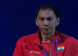 Flandy Limpele is a well-respected men's doubles coach. (source: screenshot from YouTube)