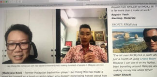 Scammers are pretending to be Lee Chong Wei to sell get-rich-quick schemes. (photo: Lee Chong Wei's Facebook)
