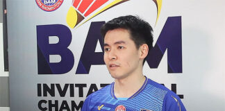 Cheam June Wei is undefeated so far at the BAM Invitational Championships. (photo: BAM)
