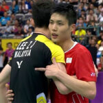 Chou Tien Chen was seen raising his middle figure after the 2018 Chinese Taipei semi-final against Malaysia’s Lee Zii Jia.