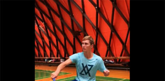 Viktor Axelsen is going through light practice after his right ankle surgery. (photo: Viktor Axelsen's Facebook)