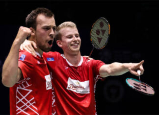 Kim Astrup and Anders Skaarup Rasmussen are unhappy with BWF's decision of postponing the three Asia legs tournaments at the end of 2020. (photo: Shi Tang/Getty Images)
