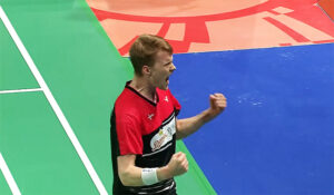 Anders Antonsen beats Chou Tien Chen in Denmark Open semi-final.