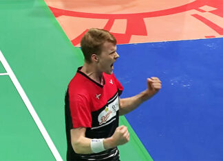 Anders Antonsen beats Chou Tien Chen in Denmark Open semi-final.