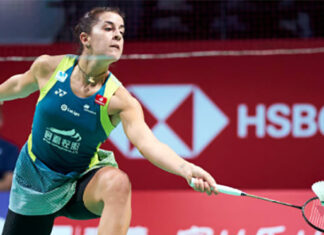 Carolina Marin marches into SaarLorLux Open Semis. (photo: Lars Ronbog / FrontZoneSport via Getty Images)