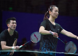 Zheng Siwei/Huang Yaqiong are favorites to win the 2020 Chinese National Badminton Championships mixed doubles title. (photo: Weibo)
