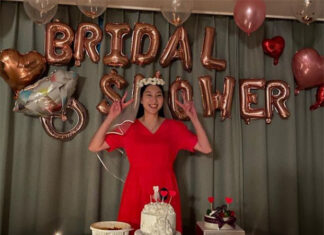 Beautiful bridal shower pictures for Sung Ji Hyun.