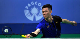 Lee Zii Jia takes Terminators over Dominators at the BAM Mixed Team Championships. (photo: Bernama)