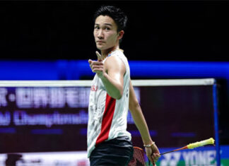 Kento Momota announces his return to the competition. (photo: Lintao Zhang/Getty Images)