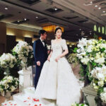 Sung Ji Hyun in a beautiful wedding dress. (photo: Instagram)