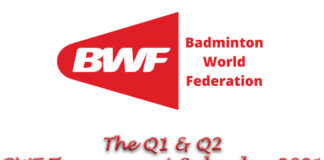 The 2021 BWF Tournament Calendar. (photo, logo, calendar: BWF)
