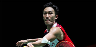 Momota Kento returns to court at All-Japan Championships. (photo: AFP)