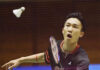 Kento Momota enters the semi-final of All-Japan championships. (photo: nikkansports)