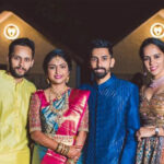 Parupalli Kashyap, HS Prannoy, Pranaav Jerry Chopra and RMV Gurusai Dutt Test Positive for Covid-19 Parupalli Kashyap (left) and Saina Nehwal (right) attend the wedding of RMV Gurusai Dutt (second from right). (photo: Saina Nehwal's Facebook)