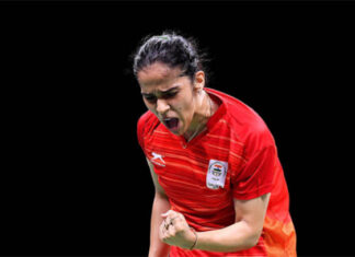 Saina Newah to play Kisona Selvaduray of Malaysia on Wednesday. (photo: Albert Perez/Getty Images)