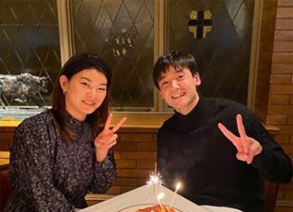 Ayaka Takahashi gets married to Yuki Kaneko. (photo: Ayaka Takahashi's Twitter)