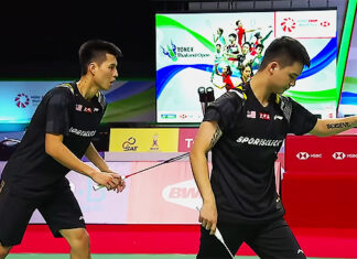 Teo Ee Yi/Ong Yew Sin fight hard to win the Toyota Thailand Open first round.