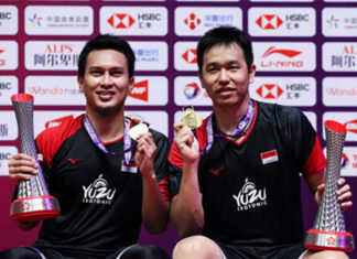 Can the 2019 men's doubles champions Mohammad Ahsan/Hendra Setiawan defend their BWF World Tour Finals title in Bangkok? (photo: Shi Tang/Getty Images)