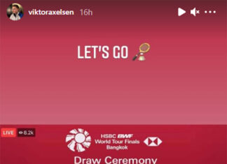Viktor Axelsen is optimistic about 2020 BWF World Tour Finals chances. (photo: Viktor Axelsen's Instagram)