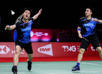 Aaron Chia/Soh Wooi Yik off to a strong start at the 2020 BWF World Tour Finals. (photo: Shi Tang/Getty Images)