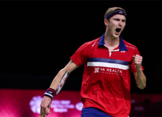 Viktor Axelsen outlasts Lee Zii Jia to stay dominant in 2020 BWF World Tour Finals. (photo: Shi Tang/Getty Images)