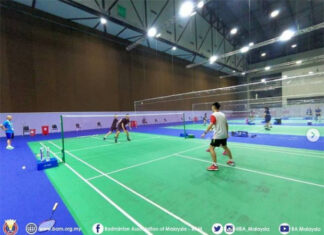 Malaysian badminton team starts training in Bangkok. (photo: BWF)