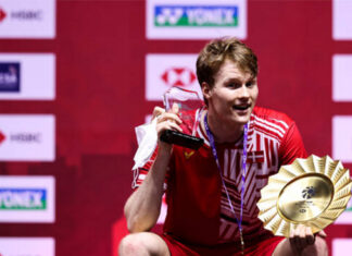 Anders Antonsen wins the 2020 BWF World Tour Finals. (photo: Shi Tang/Getty Images)