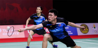 Tan Kian Meng resumes his mixed doubles partnership with Lai Pei Jing. (photo: Shi Tang/Getty Images)