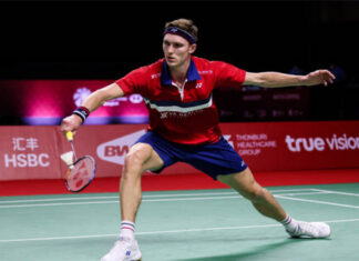 Viktor Axelsen in the top half of the Swiss Open draw. (photo: Shi Tang/Getty Images)