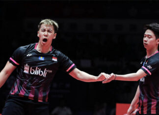 Marcus Gideon/Kevin Sukamuljo making a comeback at the 2021 All England. (photo: GettyImages)