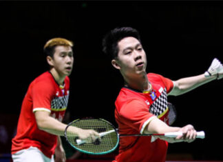 Marcus Fernaldi Gideon/Kevin Sanjaya Sukamuljo and other Indonesian players are extremely unhappy with the BWF decision by forcing them to withdraw from the All England tournament. (photo: Shi Tang/Getty Images)