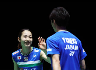Yuki Kaneko/Misaki Matsutomo stage an unbelievable comeback to enter the All England final.(photo: Naomi Baker/Getty Images)