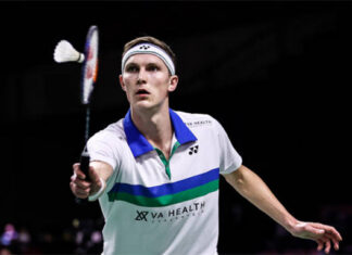 Viktor Axelsen enters the 2021 Swiss Open final. (photo: Shi Tang/Getty Images)