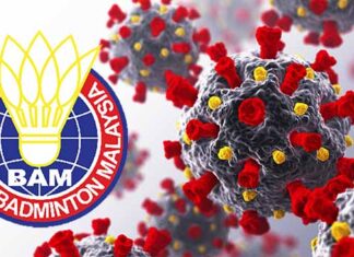 Six Malaysian badminton players tested positive for Covid-19.