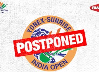 The 2021 India Open has been postponed.