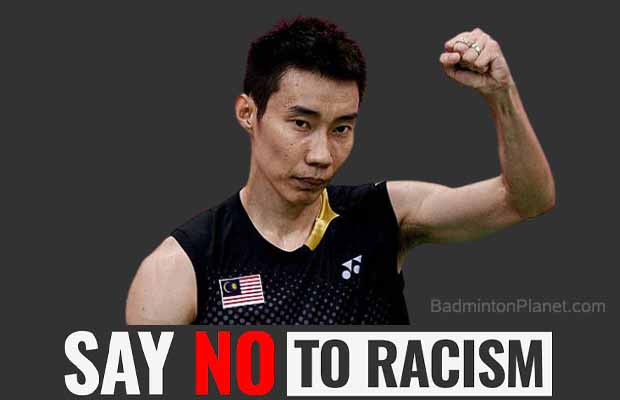 Lee Chong Wei says no to racism. (photo, social media post: GettyImages, Lee Chong Wei's Facebook)