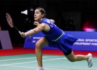 Carolina Marin is eyeing her fifth European Championships title in Kyiv. (photo: Shi Tang/Getty Images)