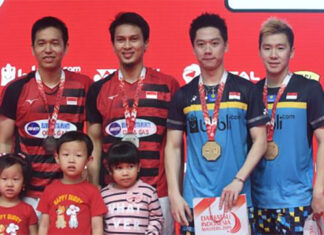 Kevin Sanjaya Sukamuljo/Marcus Gideon & Mohammad Ahsan/Hendra Setiawan to only playing in Malaysia Open and Singapore Open. (photo: AFP)