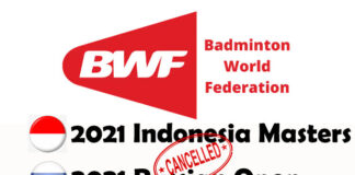 BWF Cancels 2021 Indonesia Masters and Russian Open Due to COVID-19. (photo: BWF)