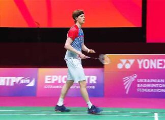 Anders Antonsen to play Hans-Kristian Vittinghus in the European Championships men's singles semi-finals. (photo: Badminton Europe)