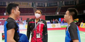 Soh Wooi Yik (L), Flandy Limpele (M), and Aaron Chia are busy preparing for the Tokyo Olympics.