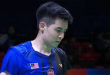 Cheam June Wei to face Shesar Hiren Rhustavito in the 2021 Spain Masters quarter-finals. (photo: AFP)