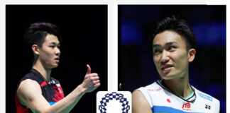 Lee Zii Jia (L) and Kento Momota (R) are heavy favorites to win Olympic gold.