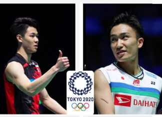 Lee Zii Jia (L) and Kento Momota (R) are heavy favorites to win Olympic gold.