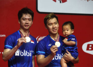 Kevin Sanjaya Sukamuljo/Marcus Fernaldi Gideon are heavy favorites to win the men's doubles gold medal in Tokyo Olympics. (photo: AFP)