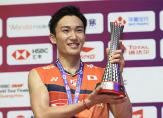 Kento Momota wins the 2019 World Tour Finals in Guangzhou, China while the 2021 World Tour Finals will be staged in Bali, Indonesia. (photo: BWF)