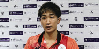 Wish Momota the best of luck in the Tokyo Olympics. (photo: Chunichi Sports)