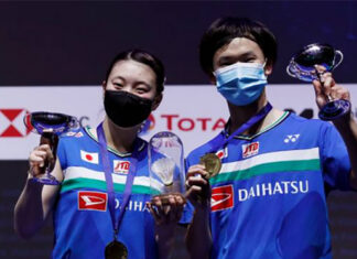 Yuta Watanabe and Arisa Higashino are favorites to win mixed doubles gold in Tokyo Olympics. (photo: AFP)