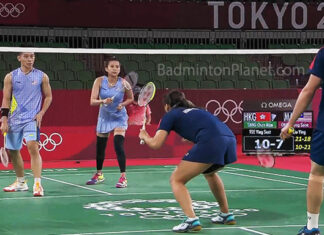 Chan Peng Soon/Goh Liu Ying fought hard but were edged out by Tang Chun Man/Tse Ying Suet in the opening match of the Tokyo Olympics.