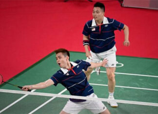 Best of luck to Aaron Chia/Soh Wooi Yik in the Olympic men's doubles quarter-finals. (photo: AFP)